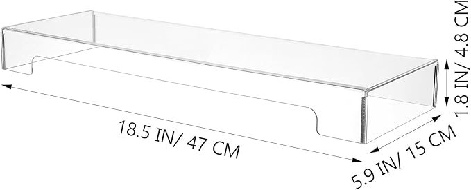 Cabilock Keyboard Dust Cover Desktop Monitor Plate Holder Clear Keyboard Stand - Image 7