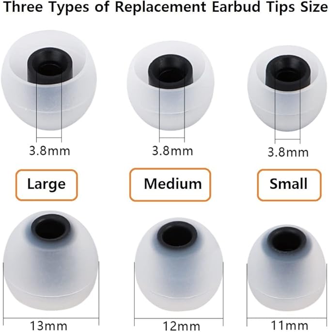 Earbud Tips Earbud Replacement Pieces Silicone Soft and Comfortable Compatible - Image 3