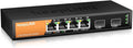 6-Port 2.5G Switch Unmanaged, 4 x 2.5GBASE-T Ports & 2 x 10GBASE-T SFP Slots by keepLiNKNetwork