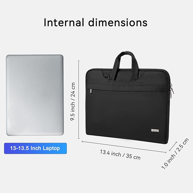Voova Laptop Bag 13 14 Inch, Waterproof Computer Sleeve Carrying Case - Image 8