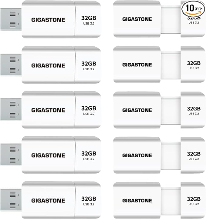 GIGASTONE 32GB Flash Drive Z60 USB 3.2 Gen 1, 100MB/s Ultra Fast, Retractable by Gigastone