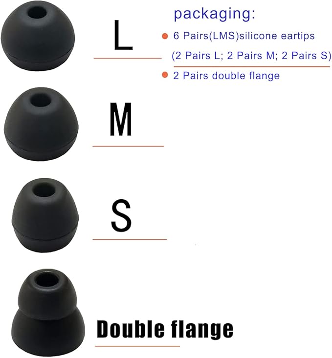 Silicone Earbuds Tips for Powerbeats Pro & 2/3 Replacement Eartips 8 Pairs - Image 3