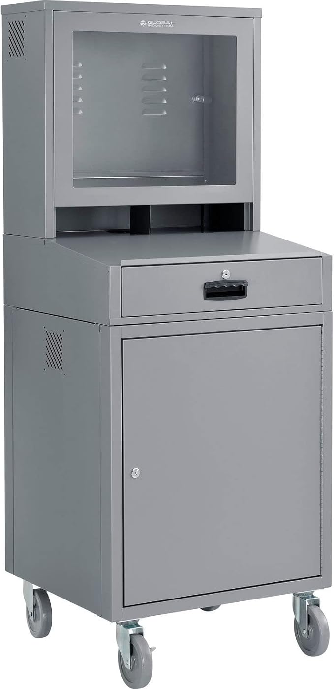 Global Industrial Mobile Security LCD Computer Cabinet Enclosure by GlobalIndustrial