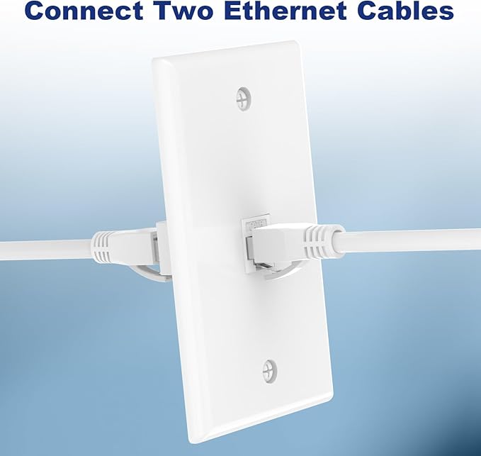 VCE Ethernet Wall Plate, 1-Port CAT6 Wall Plate and Jack, RJ45 Keystone Wall - Image 3