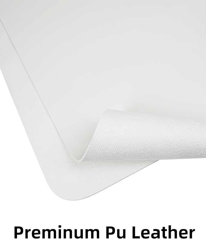 Leather Desk Pad Protector, Mouse Pad, Office Desk Mat, Non-Slip PU Leather - Image 2