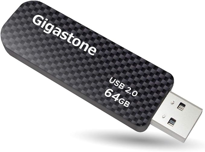 GIGASTONE V30 64GB USB 2.0 Flash Drive, Retractable Sliding Design Pen Drive by Gigastone