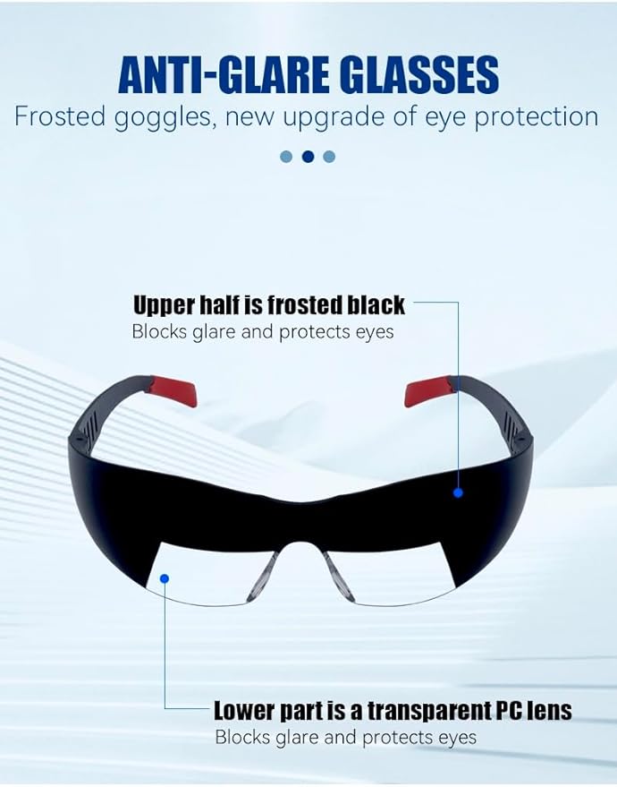 Flaperon Black Fog Foggles for Pilot Training, Adjustable Band, Embossed Hard - Image 3