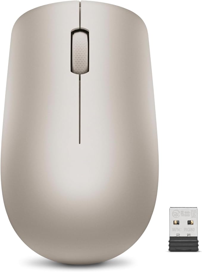 Lenovo 530 Wireless Mouse with Battery, 2.4GHz Nano USB, 1200 DPI Optical Sensor by LENOVO