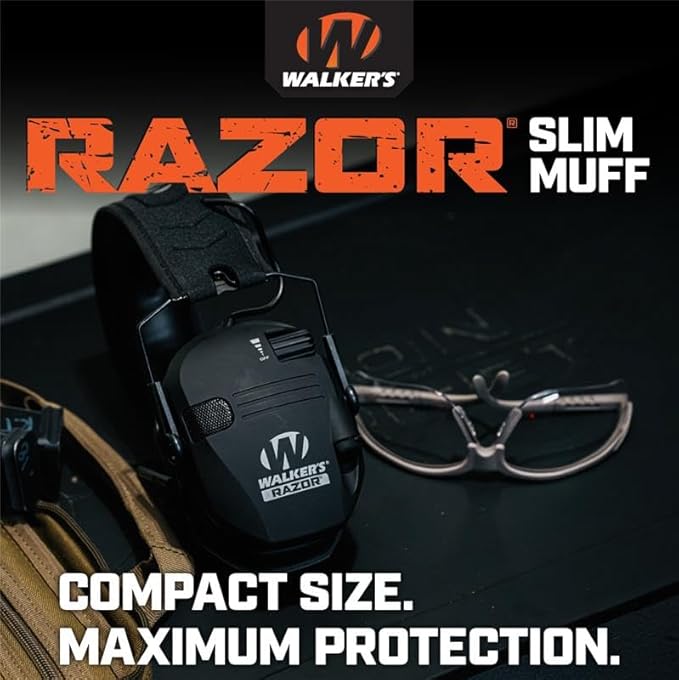 Walker's Razor Slim Ultra Low Profile Compact Design Adjustable Range Shooting - Image 2