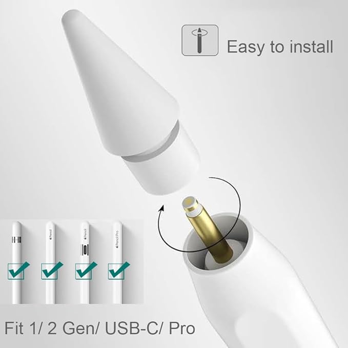 Replacement Tips for Apple Pencil USB-C/ 1st Generation/ 2nd Generation Tip - Image 2