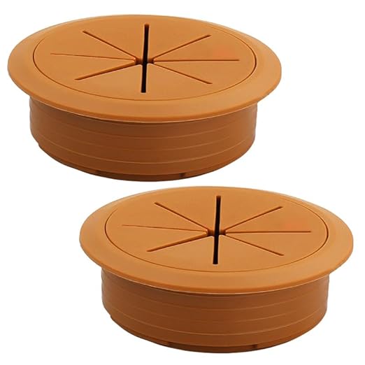 2 Pcs Desk Grommet 2-3/8" / 60 mm, Desk Hole Cover by EASYEAH