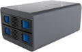 IO Crest 2 Bay Tool Less Tray Hot Swappabe 2.5" 3.5" SATA Non Raid External USB by IOCrest