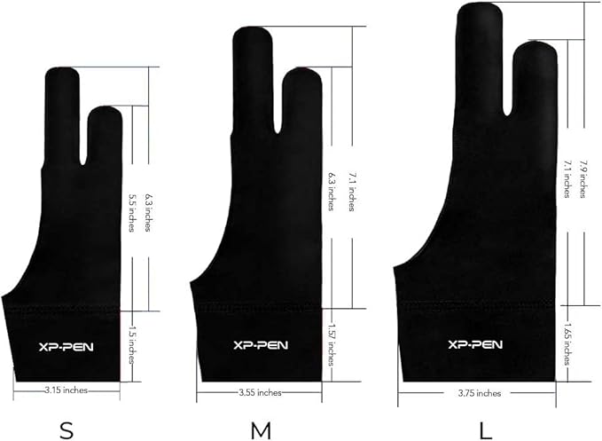 XPPen Professional Artist Glove 2-Fingers Glove - Image 2