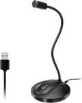JOUNIVO USB Microphone, 360 Degree Adjustable Gooseneck Design, Mute Button & by JOUNIVO