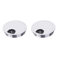 2 Pack Desk Grommet 2 Inch 50mm, Zinc Alloy Computer Desk Wire Hole Cover by Unknown