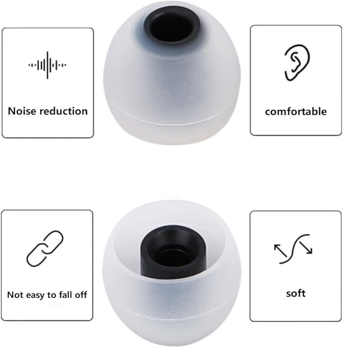 Earbuds Replacement Tips Silicone Earbud Tips Ear Gels Fit - Image 7