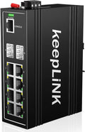 10-Port Industrial Gigabit PoE Switch, Managed by keepLiNKNetwork