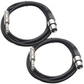 Seismic Audio - SATRXL-F6-2 Pack of 6 Foot 1/4 Inch TRS to XLR Female Patch by SeismicAudio