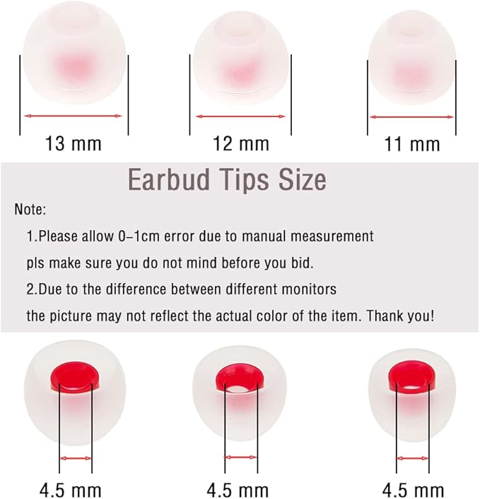 18 Pairs Silicone Earbud Tips Replacement Ear Tips - Image 3