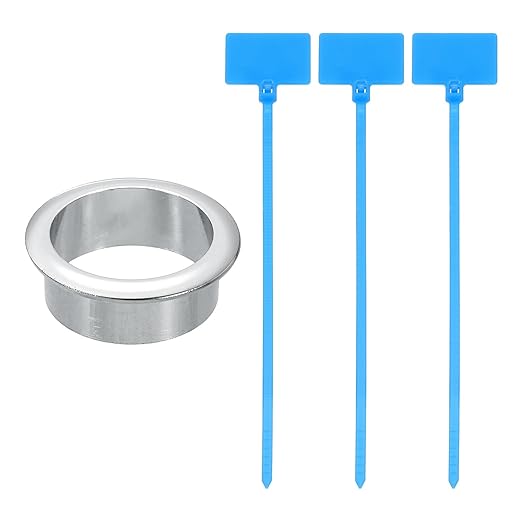 uxcell Desk Grommet, 1-3/8" Zinc Alloy Cable Hole Cover Wire Cord Organizer by uxcell