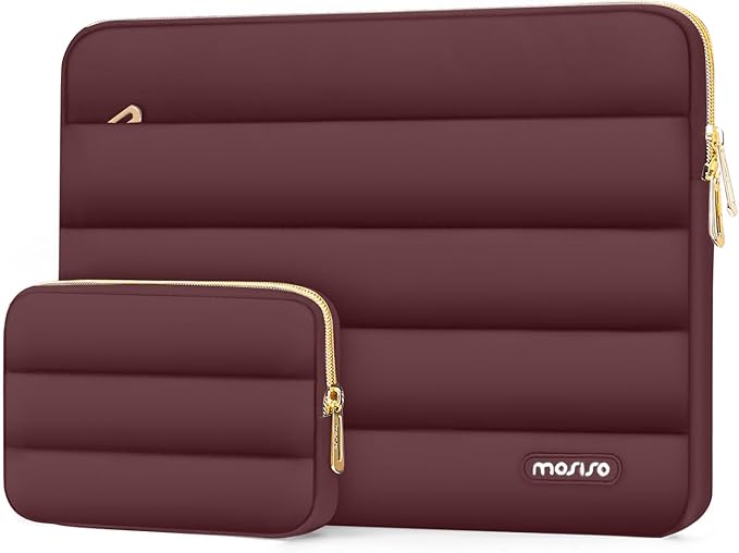 MOSISO 13.3 inch Laptop Case, 13-13.3 inch Puffy Laptop Sleeve Compatible by MOSISO