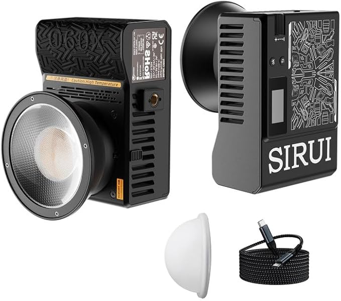 SIRUI C60X 60W Portable Photography Light, Ultra-Quiet 24.9dB & 0.53KG Compact by SIRUI