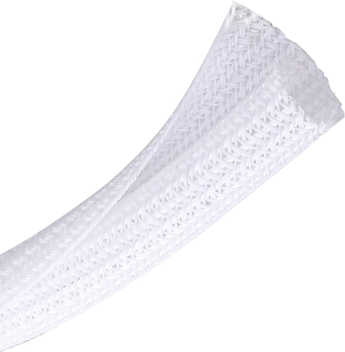 CrocSee 10ft - 1 inch Braided Cable Management Sleeve Cord Protector - by CrocSee