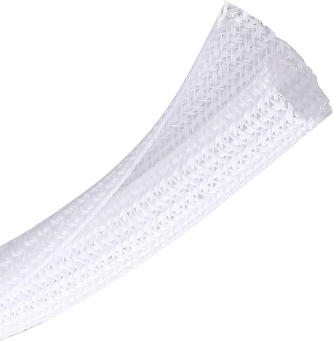 CrocSee 25ft - 3/8 inch Braided Cable Management Sleeve Cord Protector - by CrocSee