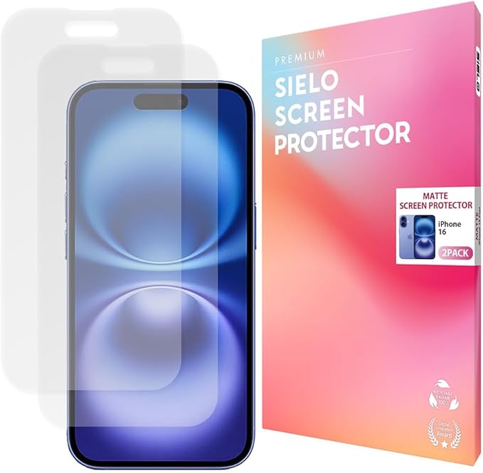 SIELO 2 Pack Matte Screen Protector, 9H Hardness Shatterproof & paper-feel PET by SIELO