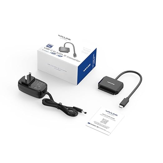 WAVLINK SATA to USB Type-C Hard Drive Cable, 5Gbps USB C to Sata Cable Support - Image 7
