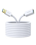 VCZHS Tech USB Extension Cable White 6.6ft, USB 3.0 Extender by VCZHSTech