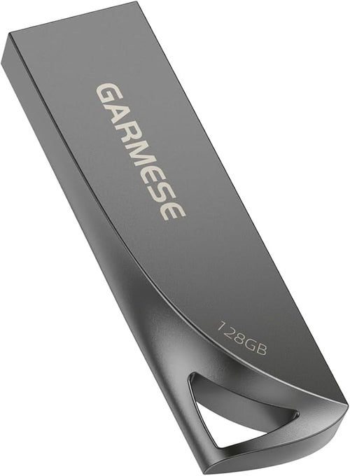 128GB USB 3.0 Flash Drive, Waterproof Metal USB Memory Stick, Slim Thumb Drive by GARMESE