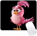 Square Mouse Pad Cute Pink Bird-1, Gaming Mouse Pads by Goodsprout