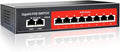 8 Port Gigabit PoE Switch with 2 Gigabit Uplink, 802.3af/at Compliant, 120W by STEAMEMO
