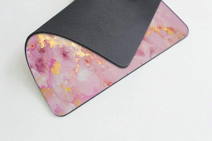 Rose Gold Marble Mouse pad Customized Mousepad Non-Slip Rubber Base Mouse Pads - Image 3