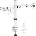 WALI Dual LCD Monitor Fully Adjustable Desk Mount Stand Fits 2 Screens up to 27 by WALI