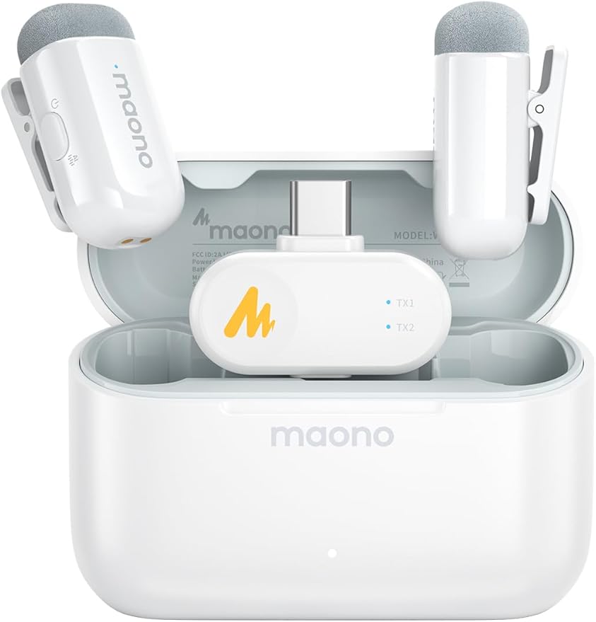 MAONO Wave T1 Mini Wireless Lavalier Microphone by MAONO
