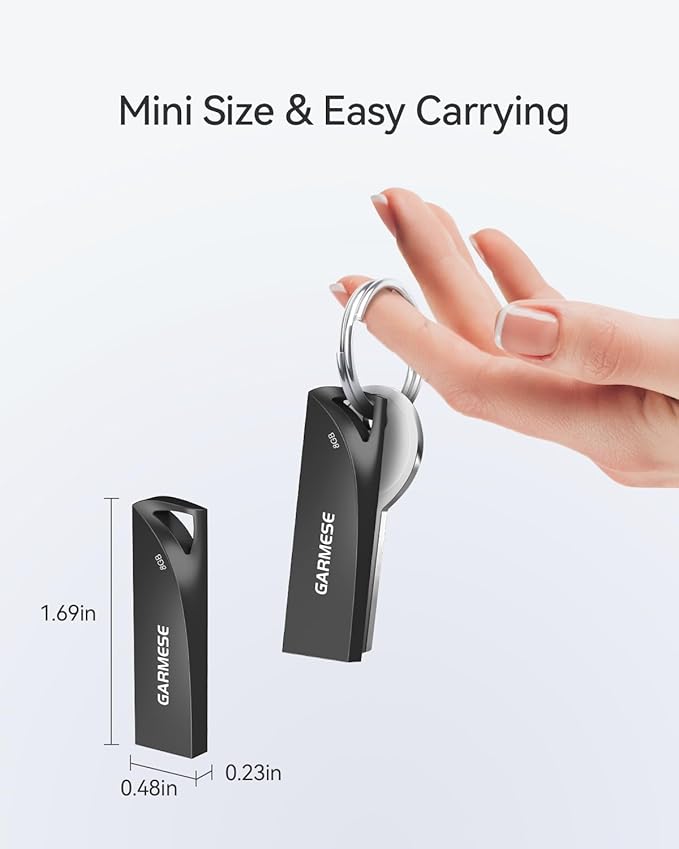 8GB USB Flash Drive, 5 Pack Waterproof Metal USB Memory Stick Slim USB 2.0 - Image 6