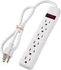 6-Outlet Surge Protector – 250 Joules, 2ft Cord, 1875W Max – Right Angle Plug by PowerEnvy