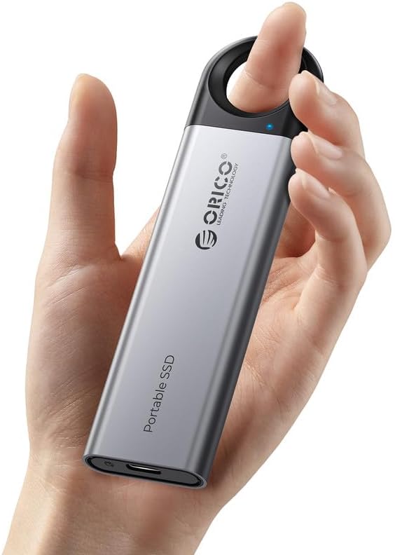 ORICO 4TB Portable SSD, Hanging Hook Design, Plug & Play, USB-C & A 2-in-1 Cable by PioneerDataSolutionPowerYourFuture