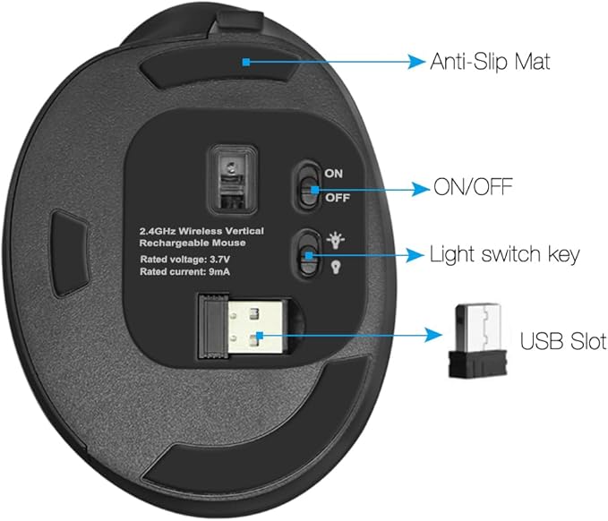 Wireless Mouse Ergonomic Vertical Mouse - Image 7
