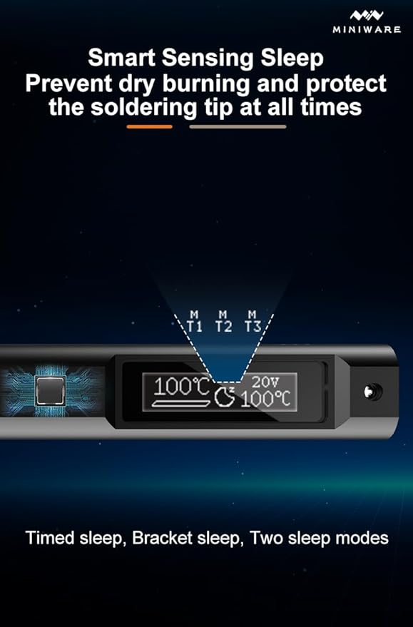 TOOLSAGE Soldering Iron Kit TS21, Front Lighting, 3 Seconds Melts Solder - Image 5