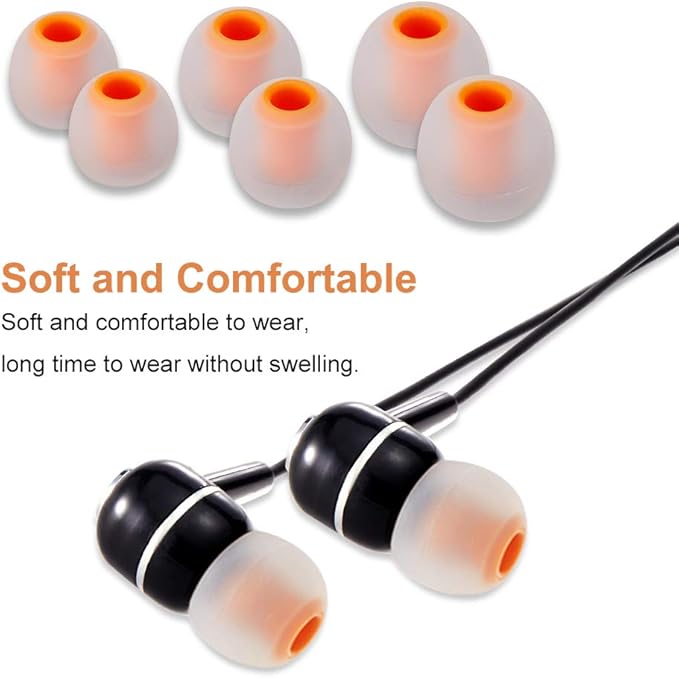Earbud Tips Soft Silicone Earbuds Replacement Tips Fit - Image 8