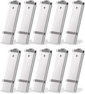 KEXIN 10 Pack 32 GB Flash Drive 32GB USB Flash Drive Thumb Drive USB2.0 Metal by Home