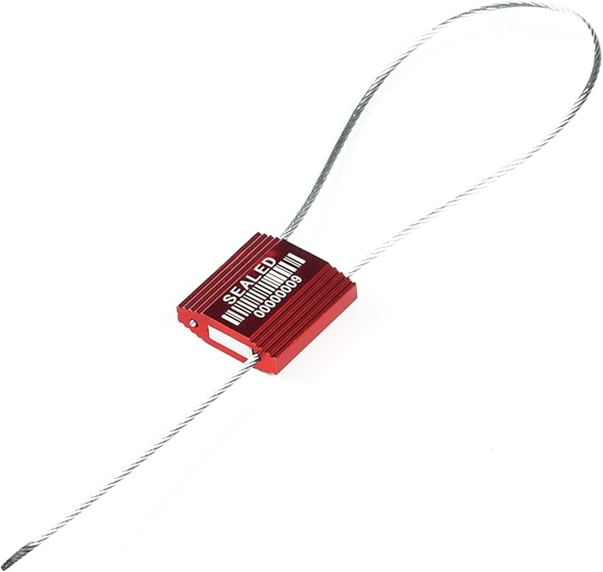 100 Red Steel Cable Seals With Barcode - Image 7