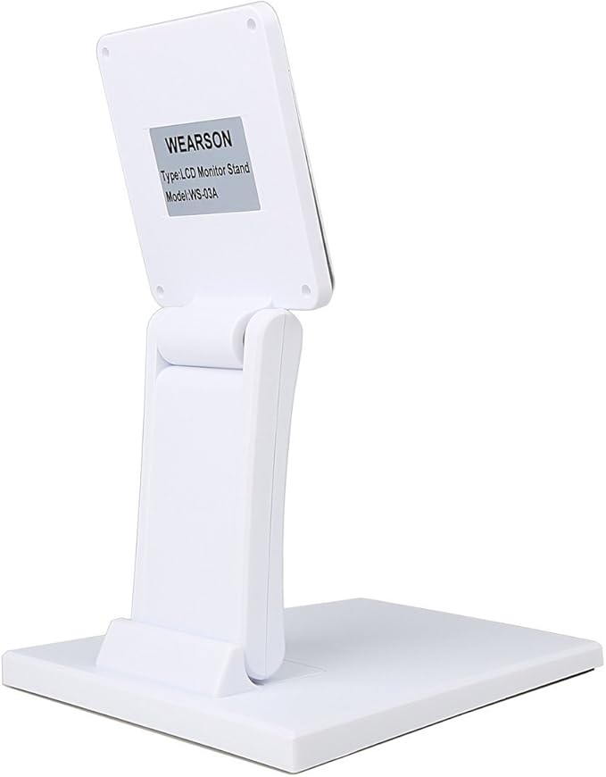 WEARSON Single Adjustable LCD Monitor Stand Mount Folding VESA Monitor Desk - Image 2