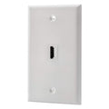1 Port HDMI Female to Female Wall Plate in White by LULOSK