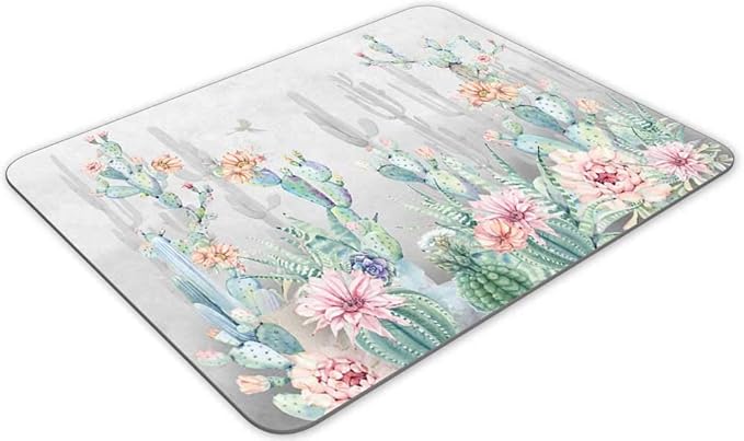 Gaming Mouse Pad， Beautiful Cactus Flower Rectangle Mouse Pad Size - Image 2