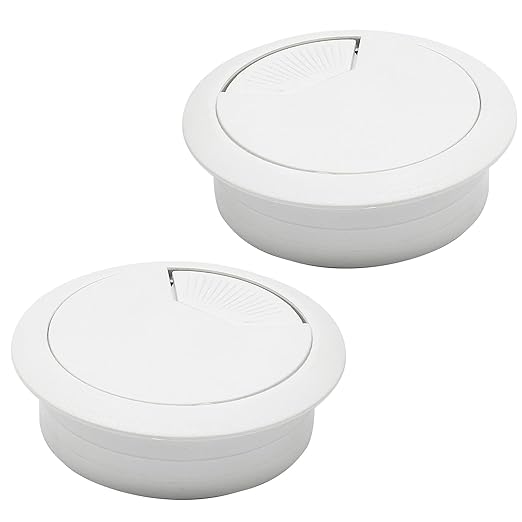 Desk Grommet 2", Desk Cord Hole Cover, Cable Grommet ABS Plastic, Desk Hole by BOPOREAE