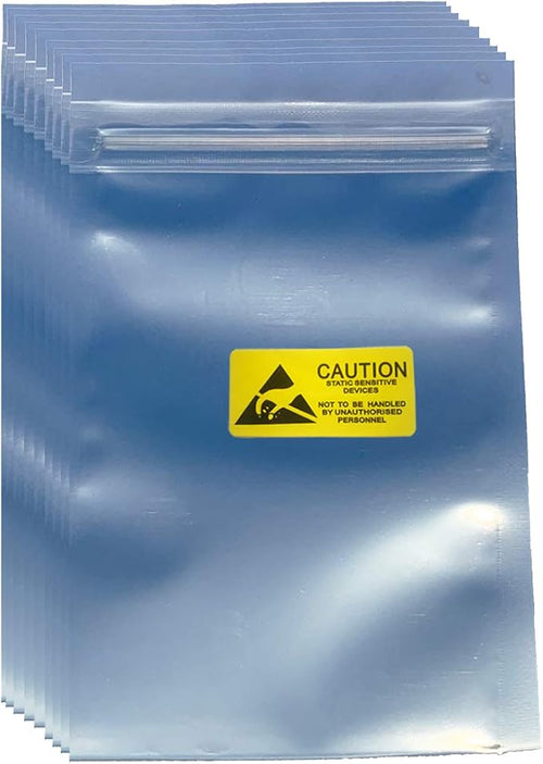 100pcs 3.93X5.9in Anti Static Bags, ESD Bags Resealable by Daarcin